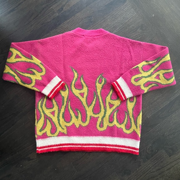 Palm Angels Burning Flames Sweater - Picture 1 of 5